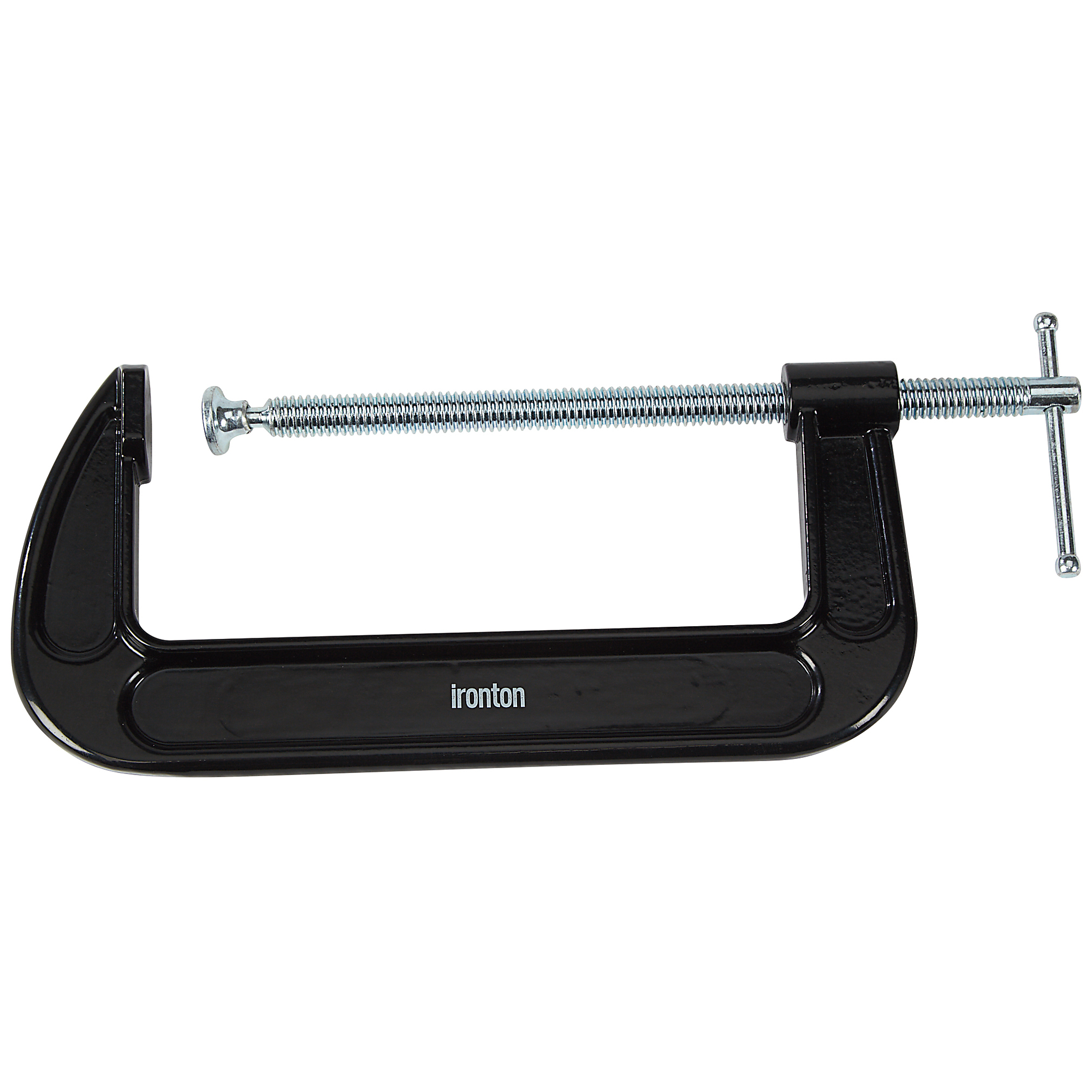 Ironton 8in. C-Clamp, 12,000-Lb. Clamping Pressure, 7.9in. Opening